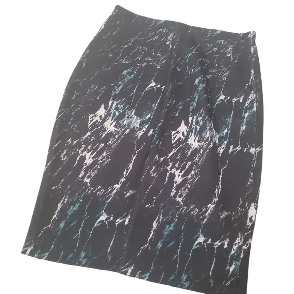 Zara W&B Collection Marbled‎ Pencil Skirt Size Medium